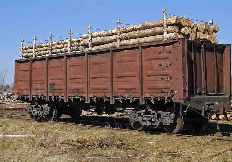 Перевозка ЛЕСА вагонами из Слободского в Сургут